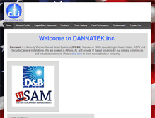 Tablet Screenshot of dannatek.com